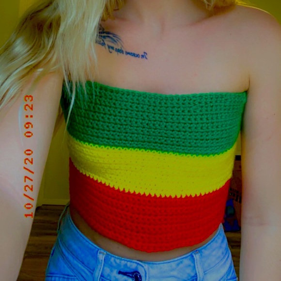 Rasta crochet top - Picture 1 of 1